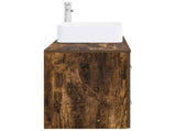 Bathroom Furniture Set 2 pcs Smoked Oak Engineered Wood 3403980