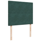 Box Spring Bed with Mattress Dark Green 120x190 cm Small Double Velvet 3290855