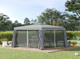 3 x 3 Patio Gazebo Canopy Garden Pavilion Tent Shelter Marquee with 2 Tier Water Repellent Roof, T3398P311624