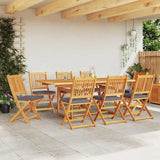 Folding Chair 8 pcs Grey 49 x 57.5 x 92cm Solid Acacia wood 3329130