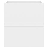 Sink Cabinet with Built-in Basin White Engineered Wood 3071531