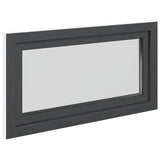 Basement Window RISOR 110 x 70 cm PVC and Glass Anthracite 42047301