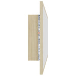 LED Bathroom Mirror Sonoma Oak 100x8.5x37 cm Acrylic 804943