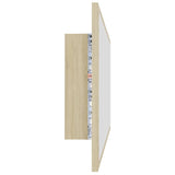 LED Bathroom Mirror Sonoma Oak 100x8.5x37 cm Acrylic 804943