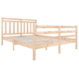 3100664 Bed Frame without Mattress Solid Wood 160x200 cm