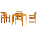 Garden Dining Set 5 pcs Brown Solid Acacia wood 3375646