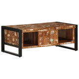 ZNTS Coffee Table Multicolour 90x50x36 cm Solid Wood Reclaimed 4013556