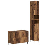 2 Piece Bathroom Cabinet Set ZWOLLE Old Wood Engineered Wood 3417520