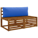 1-Piece Back Cushion PUTTEN 100% Polyester Royal Blue 947037