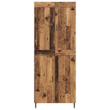 Highboard 2 pcs Old Wood Engineered Wood 3415781
