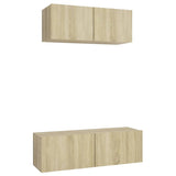 2 Piece TV Cabinet Set Sonoma Oak Engineered Wood 3079017