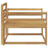 Outdoor Middle Sofa Solid Acacia Wood White 3439008