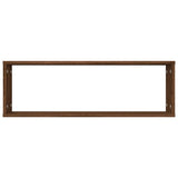Wall Cube Shelves 4 pcs Brown Oak 80x15x26.5 cm Engineered Wood 815922