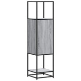 Highboard Grey Sonoma 35.5x35x139 cm Engineered Wood and Metal 849037