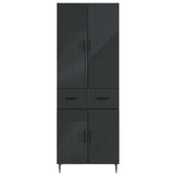 Cabinet Set 2 pcs Black 66 x 34.5 x 89.5 cm Engineered Wood 3416665