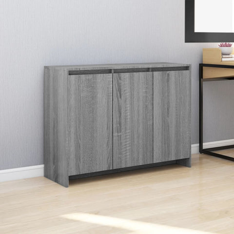 ZNTS Sideboard Grey Sonoma 102x33x75 cm Engineered Wood 813015