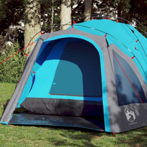 ZNTS Camping Tent Dome 3-Person Blue Quick Release 4004223