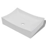 Bathroom Ceramic Porcelain Sink Art Basin White High Gloss 140700