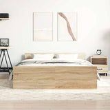 Bed Frame without Mattress Sonoma Oak 140x190 cm 3203784