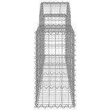 Arched Gabion Baskets 7 pcs 200x30x60/80 cm Galvanised Iron 3146073