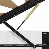 Ottoman Bed Frame White 193 x 120 x 25 cm Engineered Wood 3409285