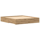 Bed Frame with Drawer Artisan Oak 180 x 200 cm Engineered Wood 3333961