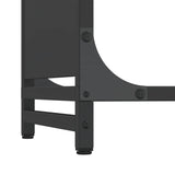 Firewood Rack Black 60x28x90 cm Cold-rolled steel 864211
