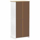 Wardrobes with Drawer White 76 x 50 x 170 cm Solid Pine Wood 42024936