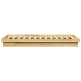 Bed Frame Without Mattress 80x200 cm Solid Oak Wood 859339