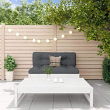 2 Piece Garden Lounge Set White Solid Wood Pine 825724
