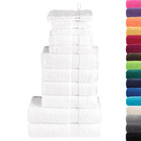 12 Piece Premium Towel Set SOLUND White 600 gsm 137570