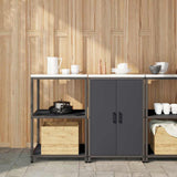 Kitchen Storage Set HATTEM 2 pcs Anthracite Cold-rolled Steel 3392689