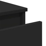 801383 Sideboard Black 60x35x76 cm Engineered Wood