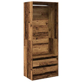 Wardrobe Old Wood 80x50x200 cm Engineered Wood 3307754