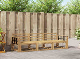Outdoor Sofa Set 3 pcs White 189.5 x 63 x 73 cm 3387183