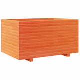 Garden Planter Wax Brown 90x60x49.5 cm Solid Wood Pine 847385