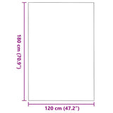 Doormat Grey and Black 120 x 180 cm 100% Polyamide 4100773