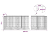 Gabion with 3.5 mm Wire and 5x5 cm Mesh 1050x50x100 cm 3462351