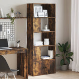 Bookcase Smoked Oak 70x36x189 cm Engineered Wood 3295321
