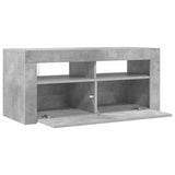 TV Cabinet with LED Lights Concrete Grey 90x35x40 cm 804323