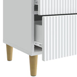 Bedside Cabinet White 62 x 34.5 x 48 cm Engineered Wood 894545