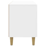 TV Cabinet High Gloss White 99 x 34.5 x 50 cm Engineered Wood 894719