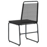 Garden Chairs 2 pcs Black 48 x 55 x 89.5 cm Rattan 42025096