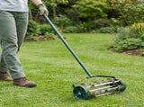 Lawn Roller Pull with Aerator Clamps Green 127.5 x 44 cm Steel 42032344