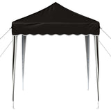 Pop-up Party Tent 195 x 195 x 245 cm Black Oxford Fabric 42019722