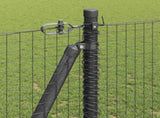 Welded Wire Fence with Concrete Base 10 x 1.2 m 3352525