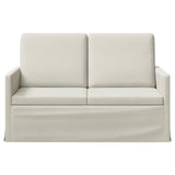 2 Seater Sofa Cream 130 x 81 x 82 cm Velvet 42041062