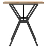 Dining Table Y-Frame 70x70x75.5 cm Solid Wood Pine and Steel 3282781