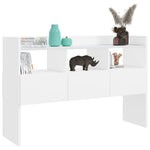 ZNTS Sideboard White 105x30x70 cm Engineered Wood 808377