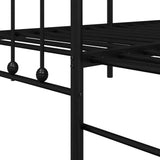 Daybed Frame Black 80 x 200 cm Powder-Coated Steel 42002636